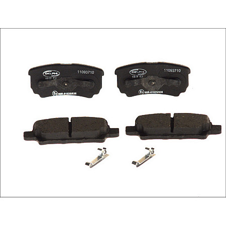 Set placute de frana Spate CHRYSLER 200 SEBRING DODGE AVENGER CALIBER JEEP COMPASS PATRIOT LEXUS RX MITSUBISHI ECLIPSE III LANCER VII LANCER VIII 1.3-3.6ALK 05.95- DELPHI LP1852