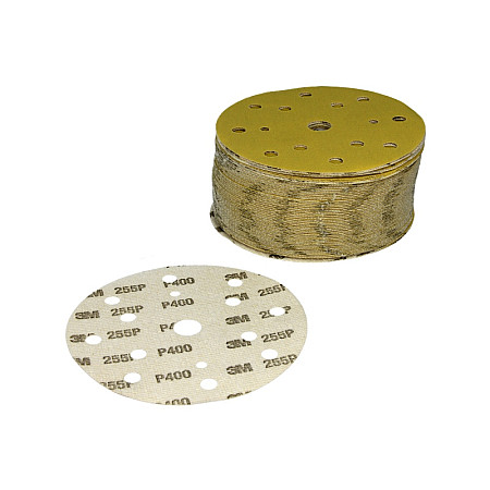 Abrazivi Disc abraziv Hookit disc P400 diametru: 150mm culoare: galben 100buc numar gauri: 15 3M 3M50453P