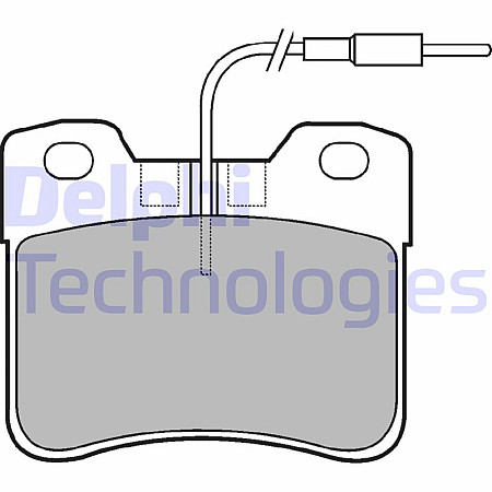 Set placute de frana Fata CITROEN AX SAXO PEUGEOT 106 II 1.0-Electric 12.86-07.04 DELPHI LP0563