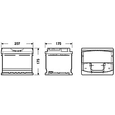 Acumulator Pornire Acumulator EXIDE 12V 47Ah/450A PREMIUM R+ en 207x175x175 B13 pornire EXIDE EA472