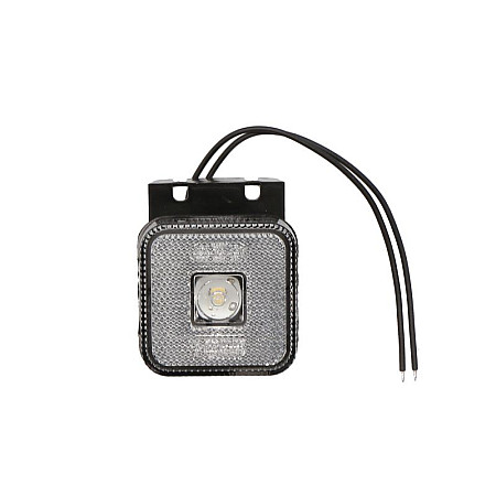 Lampa gabarit lampa de pozitie SW dreptunghiular cu LED-uri alba cu MAN balama 12V/24V WAS 303Z W63