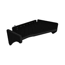 Raft interior cabina ofer Raftul cabinei Panou LED lumina alba mijloc mijloc culoare: negru serie: ELEGANCE SCANIA F-CORE F-CORE FT31 BLACK