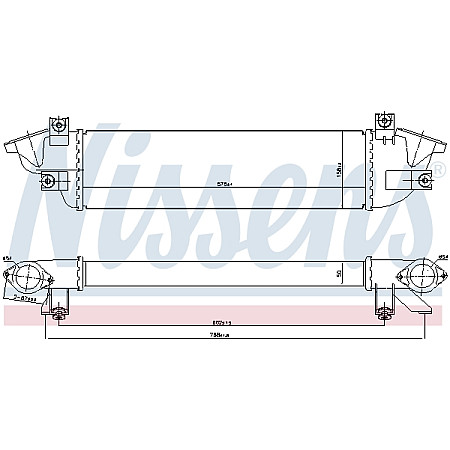 Admisie racitor de aer Supply air cooler FIAT FULLBACK MITSUBISHI L200 / TRITON PAJERO SPORT III 2.2D/2.4D 11.14- NISSENS NIS 961010