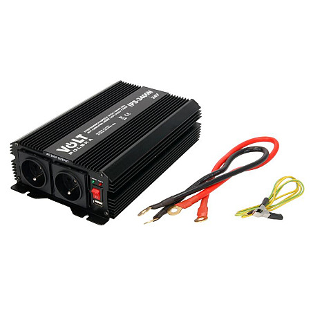 Transformator tensiune Voltage converter converter 24/230V constant power 1700W top power 3400W USB 5V/2A VOLT 24/230 AC-1700N
