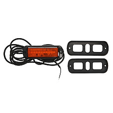 Girofar Rotating beacon orange 12/24V LED 21W rigid fitting 2-point assembly no of programs: 1 no synchronization wire 3m WAS 1469 ECO W218