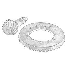 Inel sincron, ax principa-cutie de viteza planetare Crown and pinion ilosc zebow 12:47 IVECO DAILY OEM 7175154Z