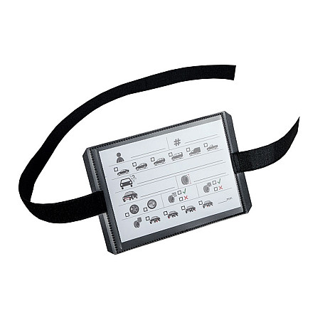 Verificare liste,etichete garaj Etykieta / Marker do opon. 100 sztuk. Opaska zaciskowa 80cm na rzep z etykieta A6 do oznaczania informacji przy wymianie i skladowania magazynowania opon. EICHNER E-9219-00704