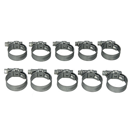 Colier furtun Metal clamp worm gear 10pcs width 122 mm max diam 27mm diameter 16-27 mm material: steel steel type: W1 ASFA-S MIKALOR OSM 03009001 10SZT