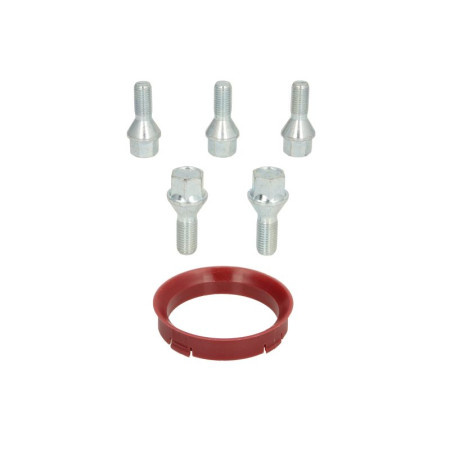 Trusa de montare a jantei de aliaj Fitting kit FZ83 66.45-57.1 B B42 60 cone M14x15 L33 1 kit / 1 wheel - 5 holes ITWHEELS ITW49115
