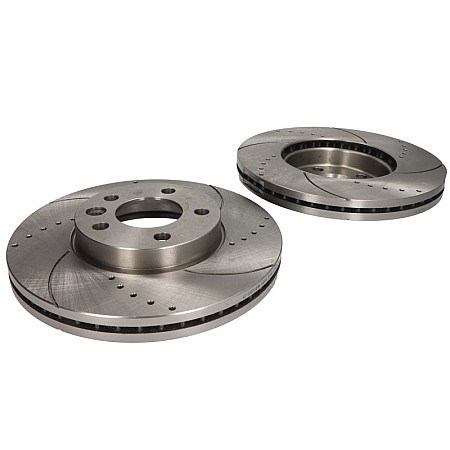 Disc frana de performanta High-efficiency brake disc SPEEDMAX Ventilated Cut-Drilled front  L/R outer diameter 308 mm thickness 295 mm 2pcs VW MULTIVAN T5 TOUAREG 1.9D-5.0D 10.92-08.15 SPEEDMAX 5201-01-1055PTUOTUV