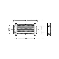 Intercooler, compresor Supply air cooler MINI R50 R53 R52 1.6 03.02-07.08 AVA COOLING BWA4262 AVA