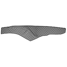 Material pentru plansa de bord Covoras de bord cabina lata 250 cm gri Piele matlasata EKO ECO-LEATHER Q MERCEDES ACTROS MP4 / MP5 07.11- F-CORE F-CORE FD04 GRAY