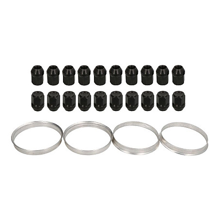 Trusa de montare a jantei de aliaj Fitting kit BM1 741-726 BLACK N M14x15 K21 CLOSED 1 kit / 4 wheels - B/N qty 20 MAK MAK 8000000225