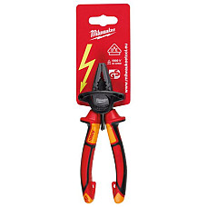 Cleste, rotire piston Pliers combination pliers universal length: 165mm jaws: hardened cutting edges handle: anti-roll/of plastics MILWAUKEE 4932464571