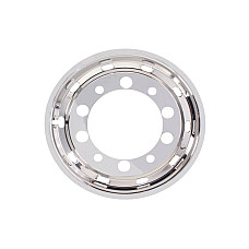 Capac roata Wheel cap front material: stainless steel number of holes: 10 rim diameter: 225inch Flat with holes CLAMP CL22.5HF ET120