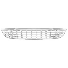 Grila ventilatie, bara protectie Acoperire bara fata Fata Inferior cu gauri pentru senzorii de parcare plastic negru  OPEL ASTRA J ASTRA J GTC 09.09- 12.09-09.12 OE OPEL 13297795
