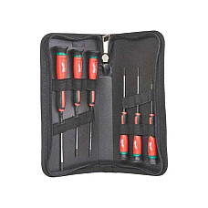Set scule Set of screwdrivers 6 pcs socket TORX/E-TORX size: T10 T15 T6 T7 T8 T9 precision screwdrivers / TORX screwdrivers packaging: fabric case MILWAUKEE 4932471870
