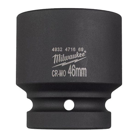 &quot;Tubulare si accesorii Socket impact Hexagonal 1&quot;&quot; enhanced durability metric size: 46 mm length: 75 mm finish: neagra / phosphate&quot; MILWAUKEE 4932471669