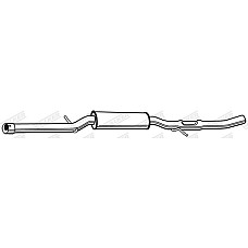 Toba esapamet intermediara Sistem de evacuare a amortizorului SKODA OCTAVIA I VW BORA BORA I GOLF IV 1.8-2.8 10.98-12.10 WALKER WALK23039