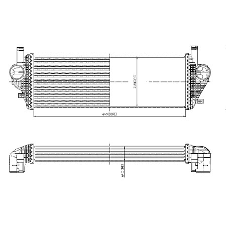 Etansare, intercooler Intercooler JEEP GRAND CHEROKEE GRAND CHEROKEE IV 3.0D 01.11- NRF NRF 309074