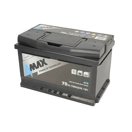 Acumulator Pornire Battery 4MAX 12V 70Ah/700A START&amp;STOP EFB R+ standard 278x175x175 B13 efb/starting 4MAX BAT70/700R/EFB/4MAX