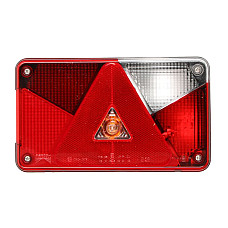 Stop spate Rear lamp R MULTIPOINT V 12V with indicator with stop light parking light with plate lighting triangular reflector ASPOCK A24-8700-000
