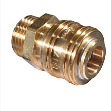 "Elemente si racorduri sisteme pneumatice Quick coupler 1/4"" outer pressure bar: 10bar brass" GUDEPOL 0XGDAO5004