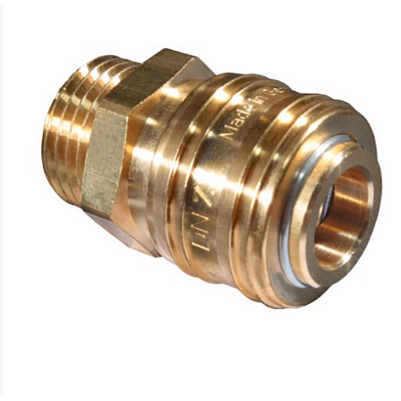 "Elemente si racorduri sisteme pneumatice Quick coupler 1/4"" outer pressure bar: 10bar brass" GUDEPOL 0XGDAO5004