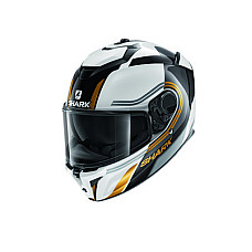 Cati integrale Casca casca cu fata intreaga SHARK SPARTAN GT TRACKER culoare alb/galben/negru marime L unisex SHARK HE7055E-WKQ-L