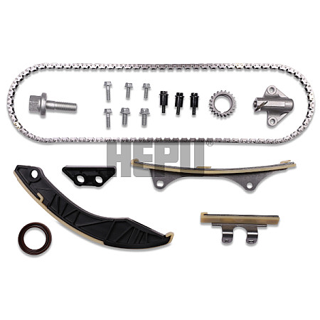 Chit lant de distributie Timing set chain + sprocket HYUNDAI I10 I I10 II I20 I I20 II KIA PICANTO II PICANTO III RIO III 1.2/1.25 09.08- HEPU HEP21-0512