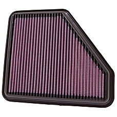 Panou de filtrare (cartus) Sports air filter - Panel Square dl.: 270mm szer.: 235mm wys.:29mm  TOYOTA AURIS AVENSIS COROLLA VERSO 1.4D/2.0D/2.2D 10.06-12.18 K&amp;N FILTERS 33-2953