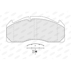 Set placute de frana MERITOR numar WVA: 29125 29277 VOLVO 9700 9900 B12 B9 FH FH12 FH16 FL FL6 FM FM10 FM12 FM7 FM9 D10A320-TD63ES 11.91- BERAL BCV29125TK