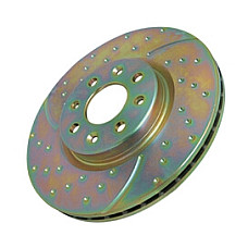 Disc frana Brake disc set 2 pcs. 2pcs Turbo Groove Ventilated Cut-Drilled front  L/R outer diameter 334 mm thickness 30/32 mm AUDI TT VW GOLF IV 1.8/3.2 09.02-06.06 EBC POLSKA GD1153