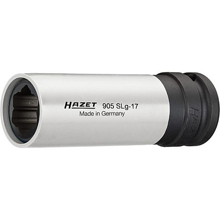 Tubulare si accesorii Tubulara impact Hexagonal 1/2 dimensiune metrica: 17mm pentru jante din aliaj pentru roti cu pereti subtiri lung lungime 85mm MERCEDES HAZET HAZ 905SLG-17