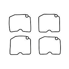 Etansare externa pentru carburator Float chamber gasket quantity per packaging: 4pcs KAWASAKI KLF KVF VN W 360-1500 1986-2011 TOURMAX FBG-411V