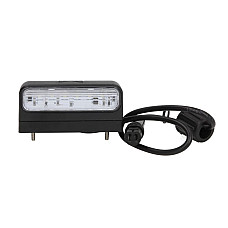 Iluminare numar de circulatie Licence plate lighting REGPOINT II LED 12 24V 48x45x100mm hose length 500mm connector ASS2 ASPOCK A36 3806 004