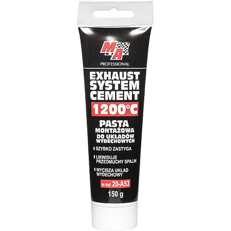 Produse pentru sistemul de evacuare Pasta de montare 150 g destinat pentru: sisteme de evacuare aplicatie: Facilitarea asamblarii / demontarii MA PROFESSIONAL MA 20-A53