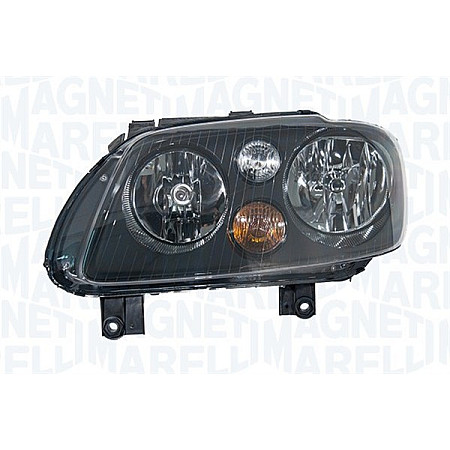 Far Lampa frontala Stanga halogen H7/H7/PY21W/W5W electric cu motor culoare insert: negru  FORD MONDEO V VW CADDY III CADDY III/MINIVAN TOURAN 02.03-05.15 MAGNETI MARELLI 710301205207
