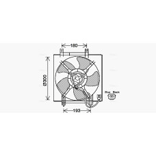 Ventilator, radiator Radiator fan with housing SUBARU FORESTER LEGACY IV LEGACY V OUTBACK 2.0/2.0LPG/2.5 09.03- AVA COOLING SU7517 AVA