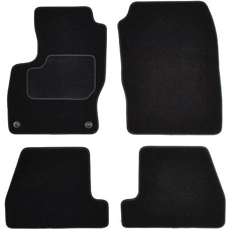 Covoras podea textil Floor mats Velours 4 pcs front/rear set colour neagra FORD FOCUS III 07.10-02.20 Saloon MAMMOOTH MMT A041 FOR130 PRM 01