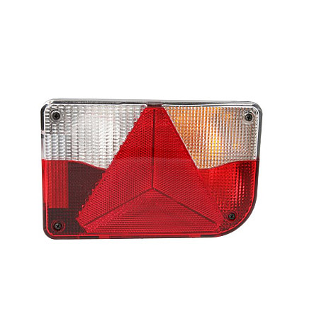 Stop spate Rear lamp R BBSKW 830 C5W/P21/5W/P21W/PY21W 12V with indicator with fog light reversing light with stop light parking light with plate lighting triangular reflector connector: Bayonet 5PIN JOKON 10.2110.140