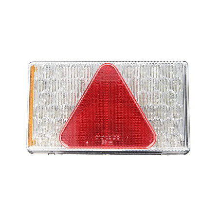 Stop spate Rear lamp L MULTI LED LED 24V with indicator with fog light reversing light with stop light parking light triangular reflector side clearance ASPOCK A24-7630-707