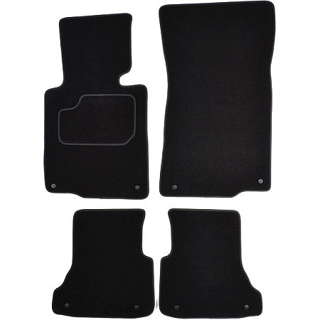 Covoras podea textil Floor mats Velours 4 pcs front/rear set colour neagra BMW 3 E46 04.00-12.07 Cabriolet MAMMOOTH MMT A041 BM85 PRM 01