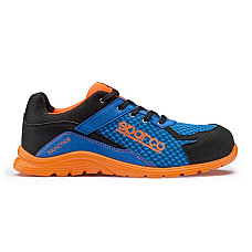 Protectia picioarelor SPARCO incaltaminte de protectie PRACTICE marime: 43 categorie de protectie: S1P SRC material: microfibra / net culoare: albastru/negru/portocaliu botul: compozit SPARCO TEAMWORK 07517 AZAF/43