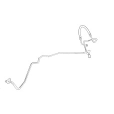 Conducta inalta presiune,aer conditionat Air conditioning hose/pipe compressor - partition wall FWD vehicles requires VIN verification NISSAN NV400 OPEL MOVANO B RENAULT MASTER III 2.3D 02.10- OE RENAULT 92 44 038 76R