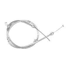 Cablu, frana de parcare Cablu frana de mana Dreapta ISUZU ISUZU D-MAX II 4JK1E5S-L/4JK-1E5-TC/RZ4E-TC 06.12- OE ISUZU ISU8980670481