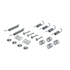 Set accesorii, saboti frana parcare Set de montaj pantofi de frana MANDO HYUNDAI GETZ I20 I SONATA IV KIA MAGENTIS SOUL I OPEL CORSA D 1.0-2.7 03.98- QUICK BRAKE QB105-0899