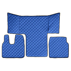 Covor compartiment picioare F-CORE cabina L cabina XL pe intregul etaj cantitate in set 3 szt. material - piele matlasata eko culoare - albastru MAN TGL I TGM I TGS I 09.16-03.22 F-CORE F-CORE FL41 BLUE