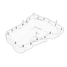 Baie de ulei lower part with cap with seal CITROEN JUMPER PEUGEOT BOXER 2.0D/2.2D 07.15- OE PEUGEOT 1622817280