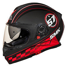 Cati integrale Helmet full-face helmet SMK TWISTER BLADE MA236 colour neagra/grey/matt/red size XS unisex SMK SMK0104/17/MA236/XS